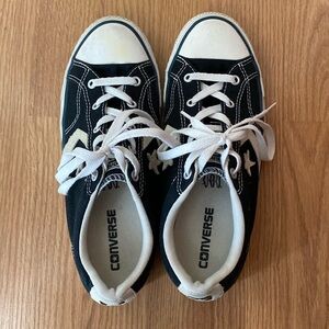 ❤️ Converse Classic Black White Canvas Sneakers Korea Exclusive Men’s Size 6.5